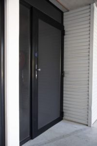 Exterior Doors of luxury house against the road