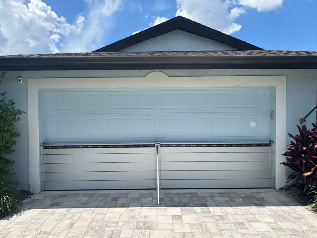 Flood Smart™ System flood barrier installed on a Florida home