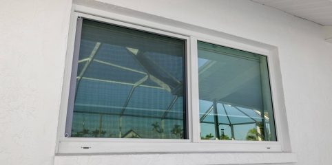 Storm Smart Impact Windows – Horizontal Roller Window White frame Storm Smart Impact Windows - Horizontal Roller Window White frame