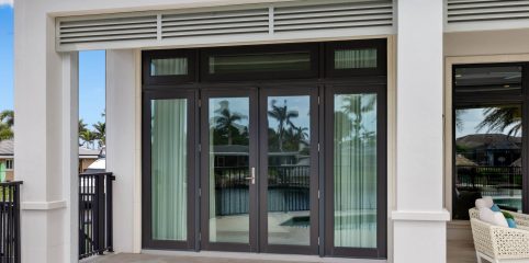 Storm Smart Impact Doors - French Door Bronze
